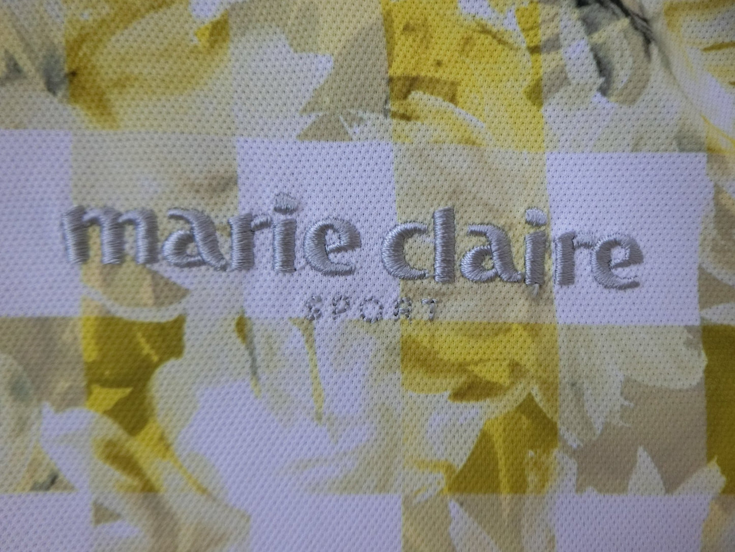 marie claire sport(マリ・クレール・スポーツ) ハーフジップシャツ 黄 レディース M B