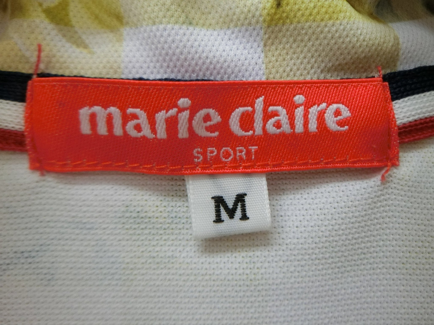 marie claire sport(マリ・クレール・スポーツ) ハーフジップシャツ 黄 レディース M B