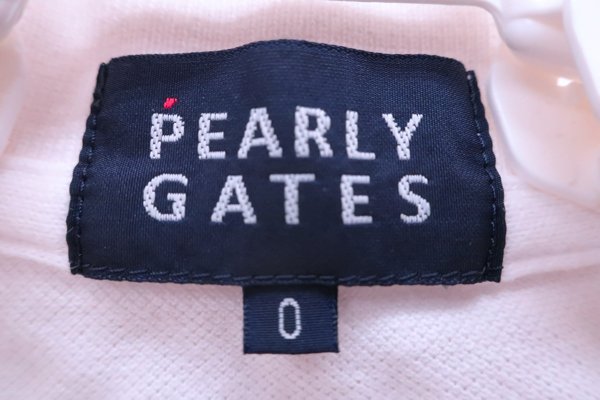 PEARLY GATES(パーリーゲイツ) ポロシャツ 白 レディース 0 055-8160336 B