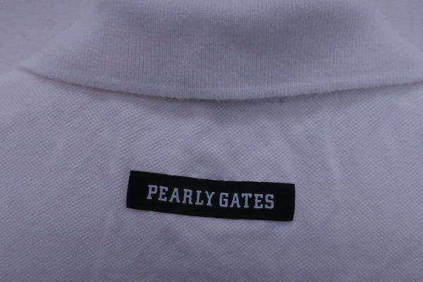 PEARLY GATES(パーリーゲイツ) ポロシャツ 白 レディース 0 055-8160336 B