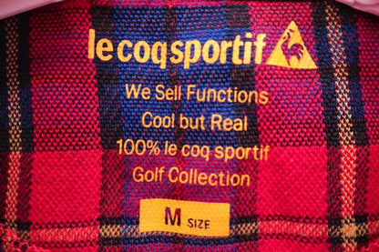 le coq sportif(ルコックスポルティフ) ポロシャツ 赤チェック柄 レディース M A