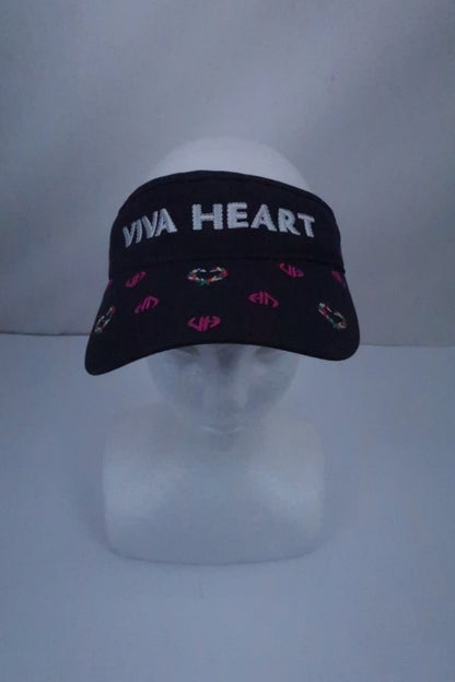 VIVA HEART(ビバハート) サンバイザー 紺ピンク レディース フリーサイズ B