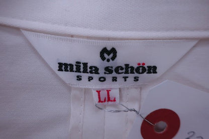 mila schon(ミラ・ショーン) ジャケット 白 レディース LL B