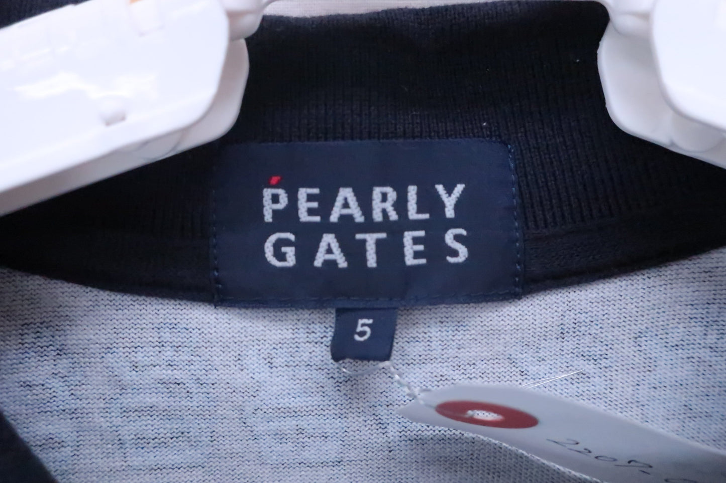 PEARLY GATES(パーリーゲイツ) ポロシャツ 紺青ボーダー メンズ 5 053-8160429 ゴルフウェア 2207-0134 中古
