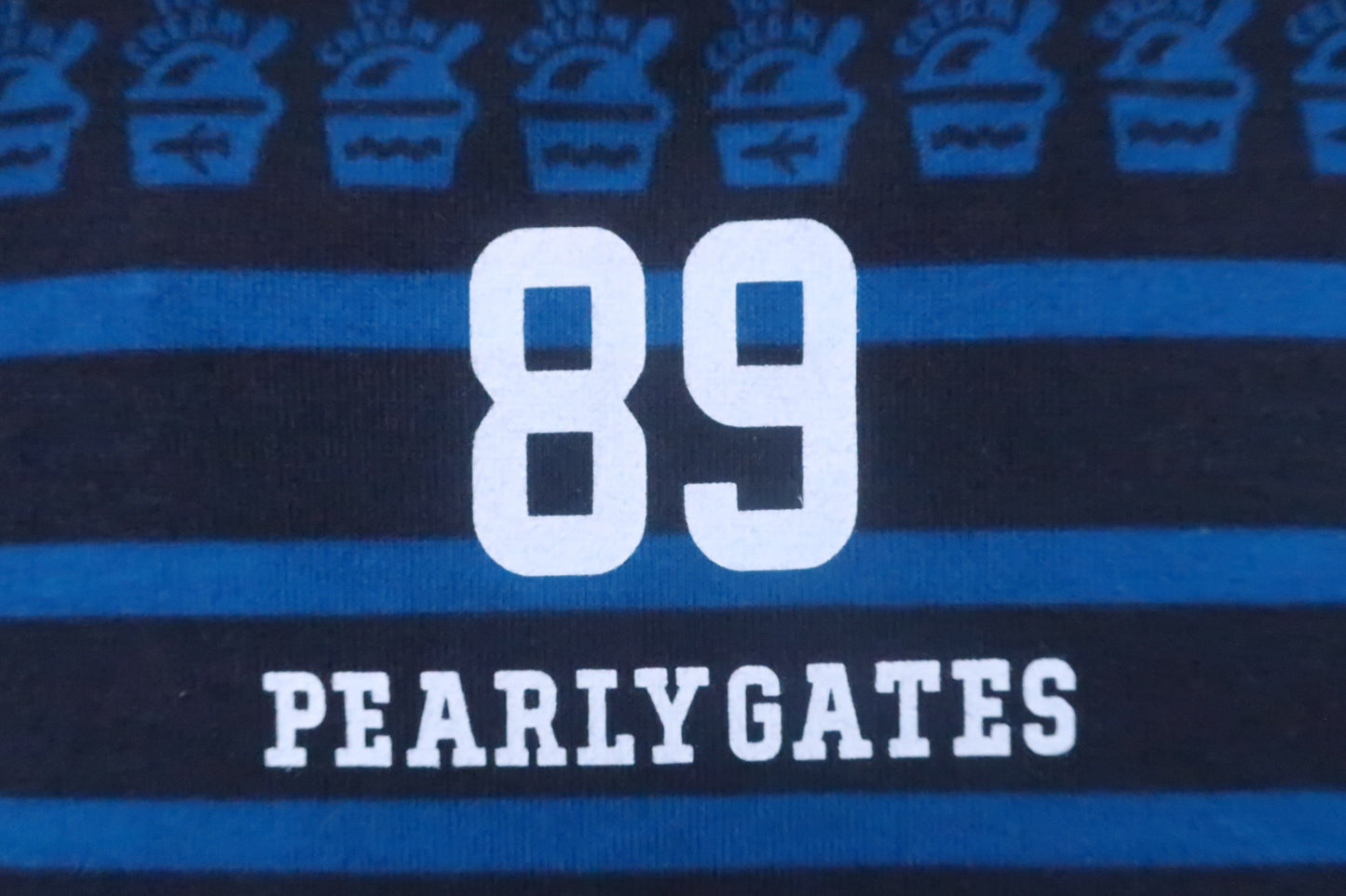 PEARLY GATES(パーリーゲイツ) ポロシャツ 紺青ボーダー メンズ 5 053-8160429 ゴルフウェア 2207-0134 中古