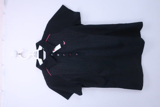 【超美品】MIZUNO(ミズノ) ポロシャツ 黒 レディース XL ゴルフウェア 2208-0031 中古