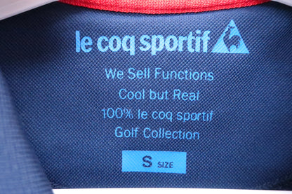 le coq sportif(ルコックスポルティフ) ポロシャツ 紺赤 レディース S A