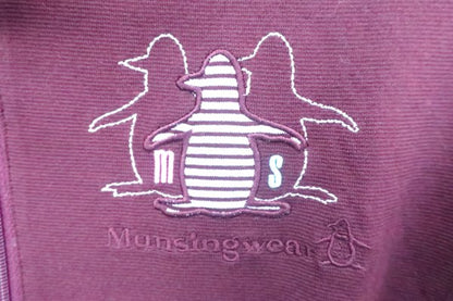 Munsingwear(マンシングウェア) ハーフジップシャツ 紫 レディース M B