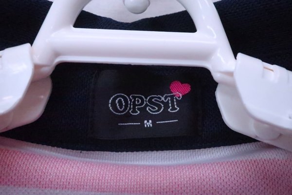 OPST(オプスト) ワンピース 白赤ボーダー レディース M B