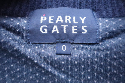 PEARLY GATES(パーリーゲイツ) フルジップセーター 紺白ボーダー レディース 0 055-7172002 A