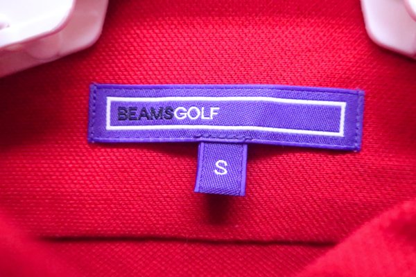 BEAMS GOLF(ビームスゴルフ) 長袖ポロシャツ 赤 レディース S A