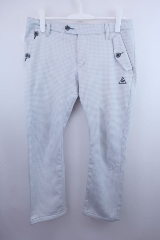 le coq sportif(ルコックスポルティフ) 裏起毛パンツ グレー千鳥 レディース 13 B