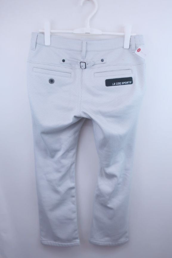 le coq sportif(ルコックスポルティフ) 裏起毛パンツ グレー千鳥 レディース 13 B