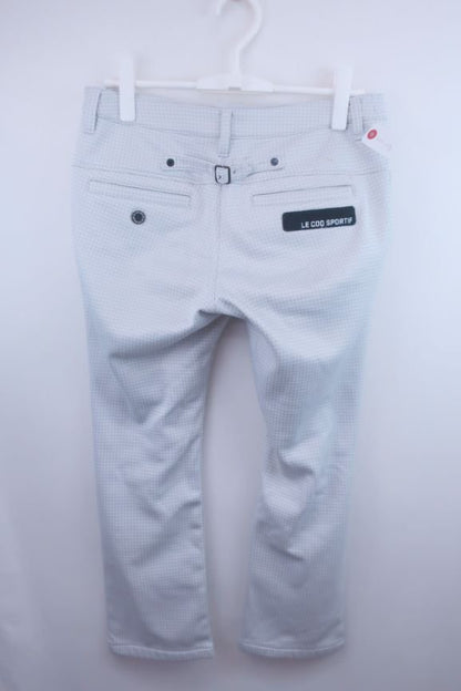 le coq sportif(ルコックスポルティフ) 裏起毛パンツ グレー千鳥 レディース 13 B