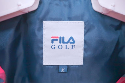 FILA GOLF(フィラゴルフ) フルジップダウンブルゾン 赤紺 レディース M A