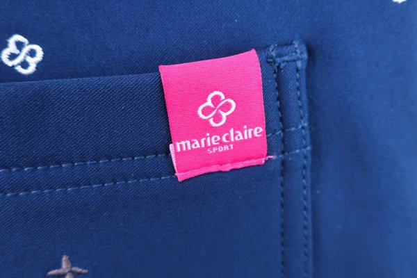 marie claire sport(マリ・クレール・スポーツ) 厚手パンツ 紺 レディース M B