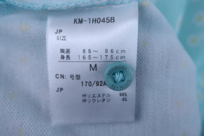 kissmark(キスマーク) ポロシャツ 緑花柄 レディース M ゴルフウェア 2212-0202 中古
