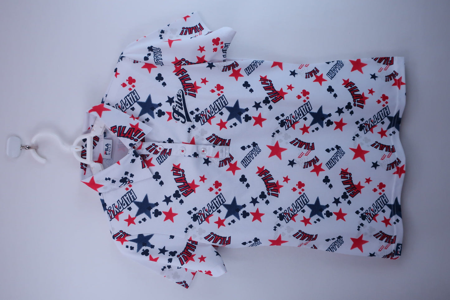 【美品】FILA GOLF(フィラゴルフ) ポロシャツ 白 レディース M ゴルフウェア 2212-0205 中古