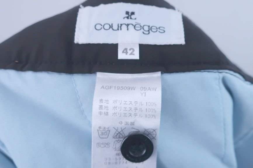 Courreges(クレージュ) ダウンパンツ 黒 レディース 42 B