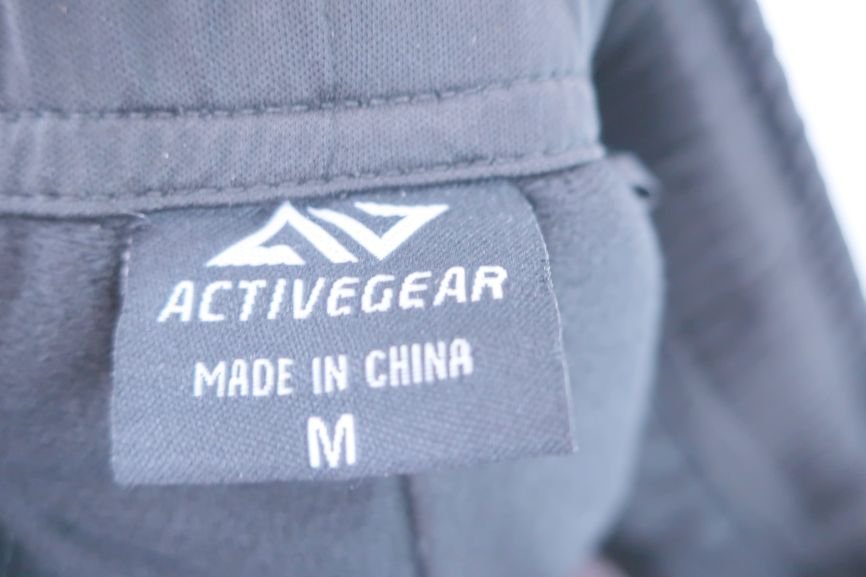 ACTIVE GEAR 裏起毛パンツ 黒 メンズ M AG21101 B