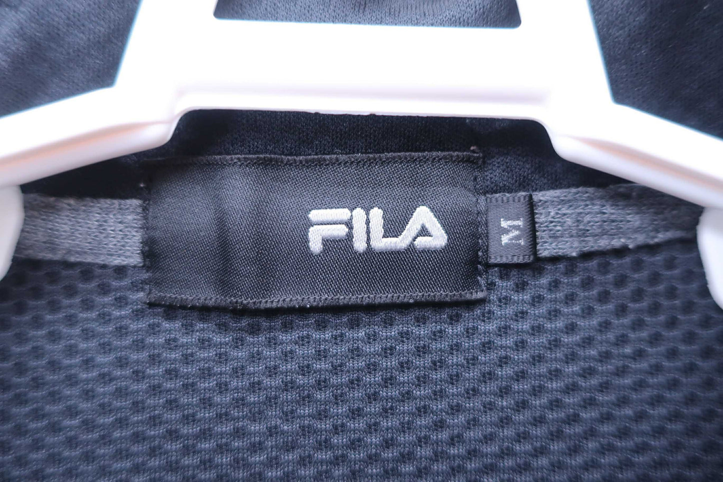 FILA GOLF(フィラゴルフ) 長袖ハーフジップシャツ 黒 メンズ M B