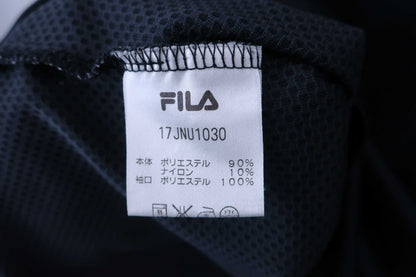 FILA GOLF(フィラゴルフ) 長袖ハーフジップシャツ 黒 メンズ M B