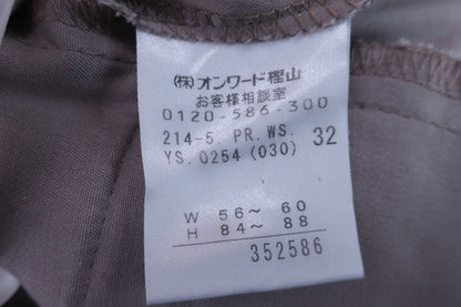 23区 SPORT(23区スポーツ) 七分丈パンツ 茶 レディース 32 ゴルフウェア 2301-0132 中古