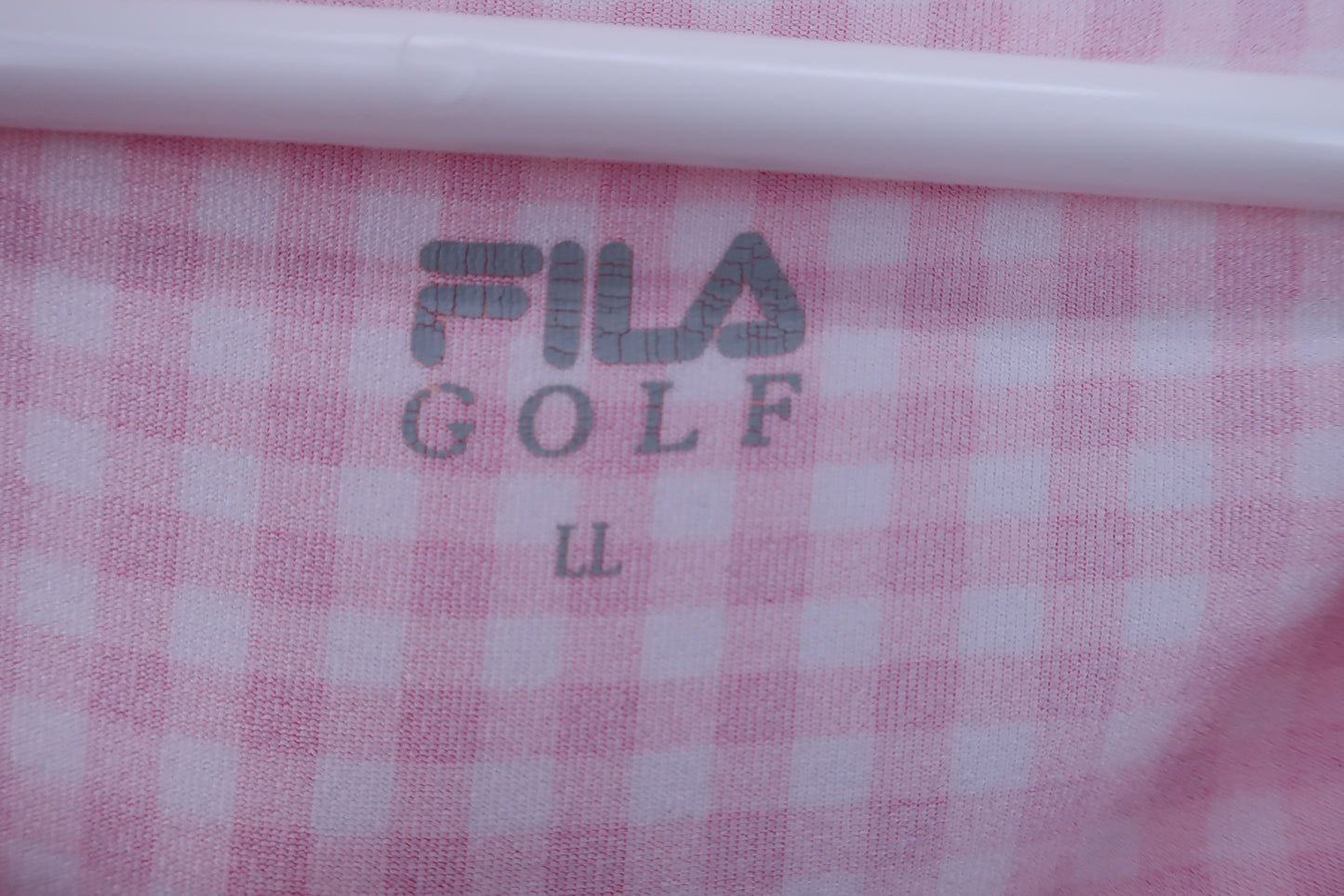 FILA GOLF(フィラゴルフ) アンダーシャツ ピンクチェック柄 レディース LL B