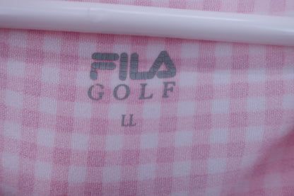 FILA GOLF(フィラゴルフ) アンダーシャツ ピンクチェック柄 レディース LL B