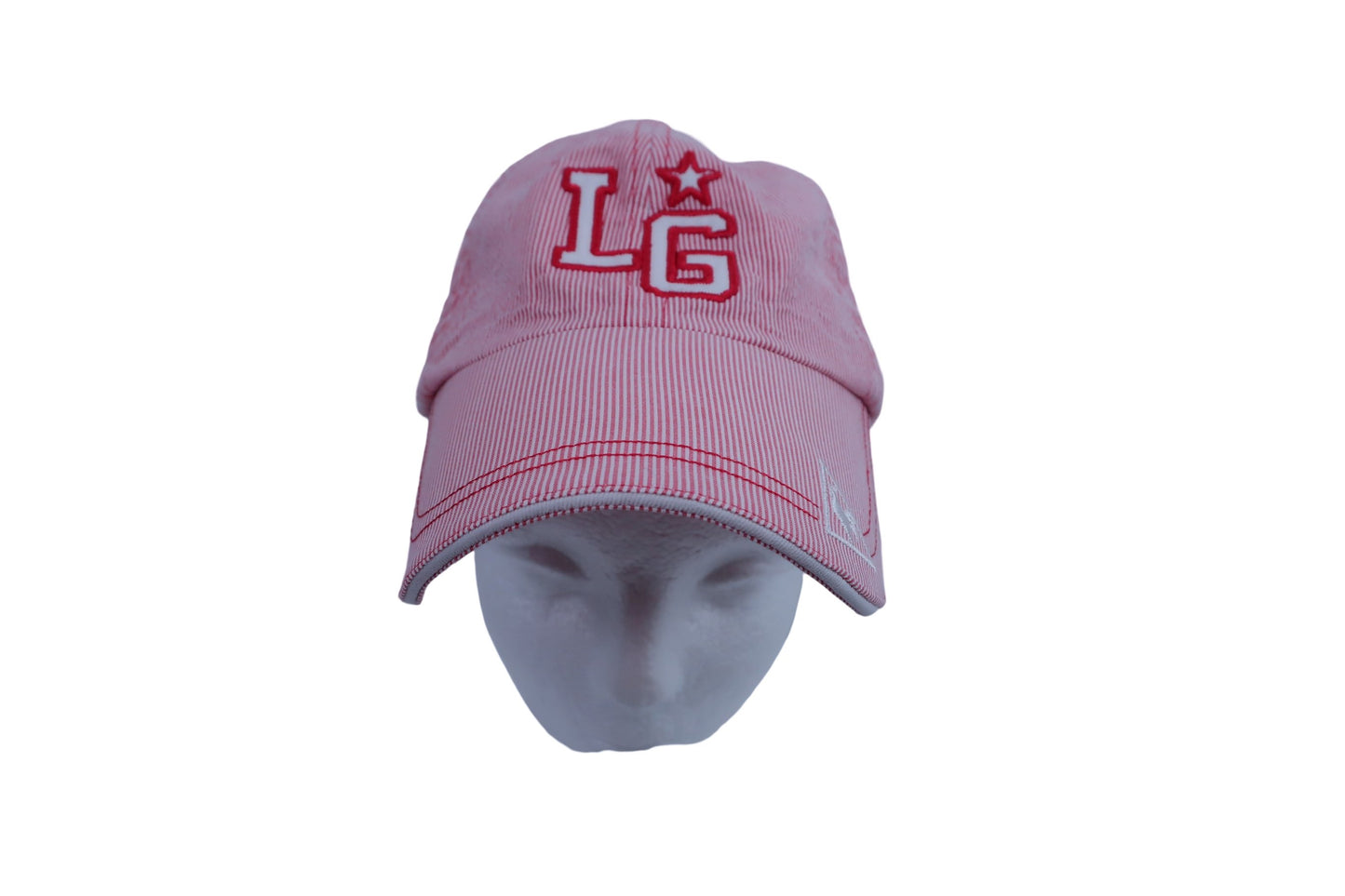 【美品】le coq sportif(ルコックスポルティフ) キャップ 赤 レディース フリーサイズ ゴルフ用品 2301-0326 中古