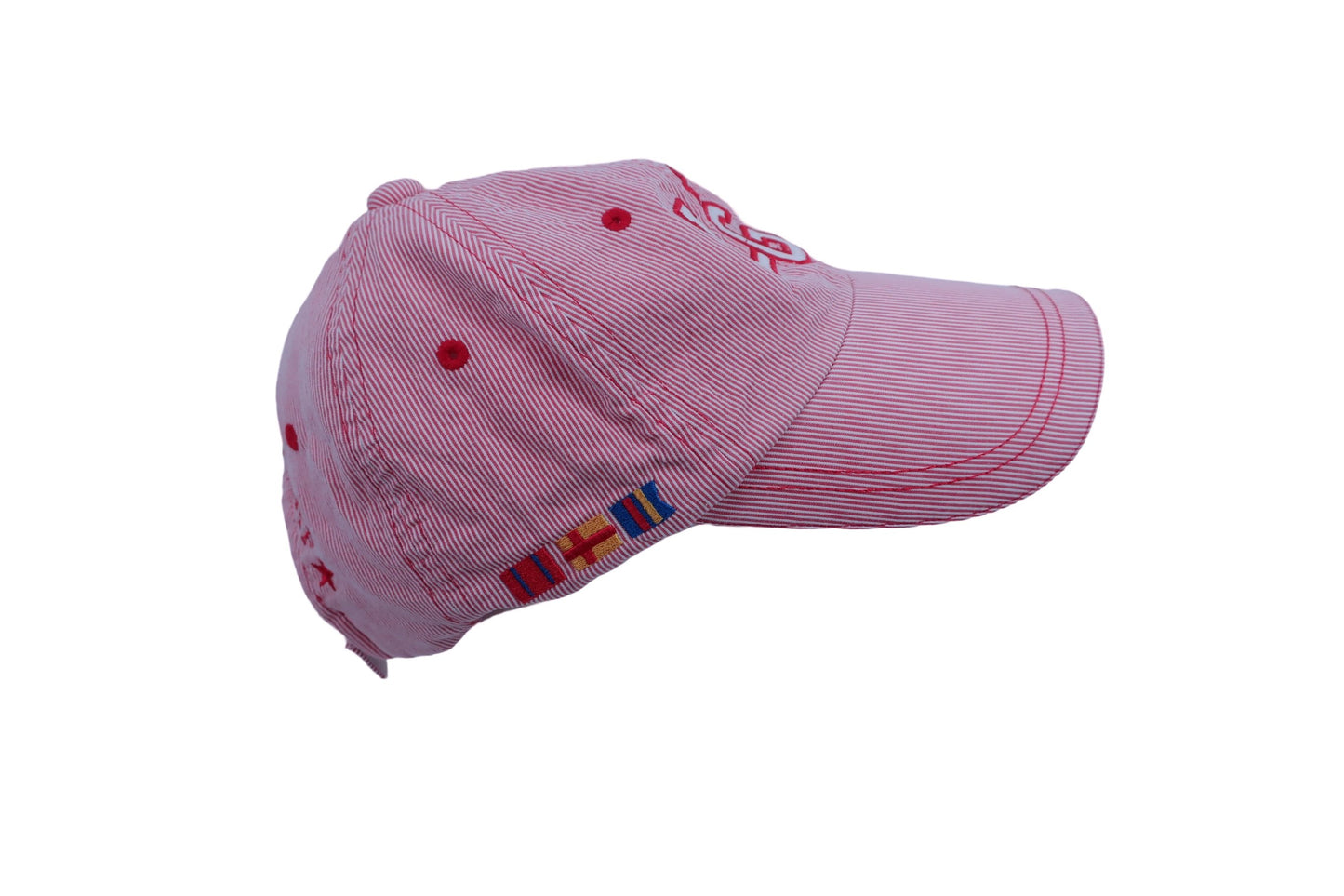 【美品】le coq sportif(ルコックスポルティフ) キャップ 赤 レディース フリーサイズ ゴルフ用品 2301-0326 中古