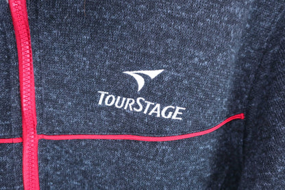 TOURSTAGE(ツアーステージ) フルジップブルゾン グレー赤 メンズ L A