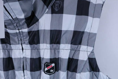 FILA GOLF(フィラゴルフ) ノースリーブボアワンピース 白黒チェック レディース LL B