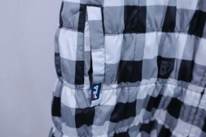 FILA GOLF(フィラゴルフ) ノースリーブボアワンピース 白黒チェック レディース LL B