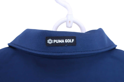 PUMA GOLF(プーマゴルフ) ポロシャツ 紺 メンズ M B