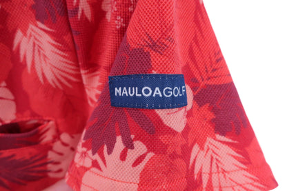 【美品】MAULOA GOLF(マウロアゴルフ) ワンピース 茶ボタニカル レディース S 9351-062-1 ゴルフウェア 2302-0199 中古