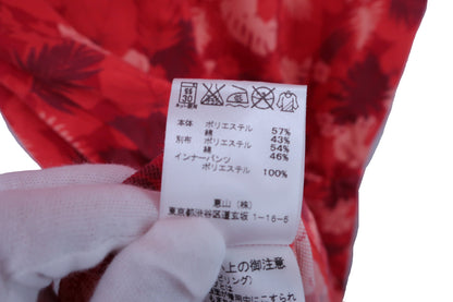 【美品】MAULOA GOLF(マウロアゴルフ) ワンピース 茶ボタニカル レディース S 9351-062-1 ゴルフウェア 2302-0199 中古