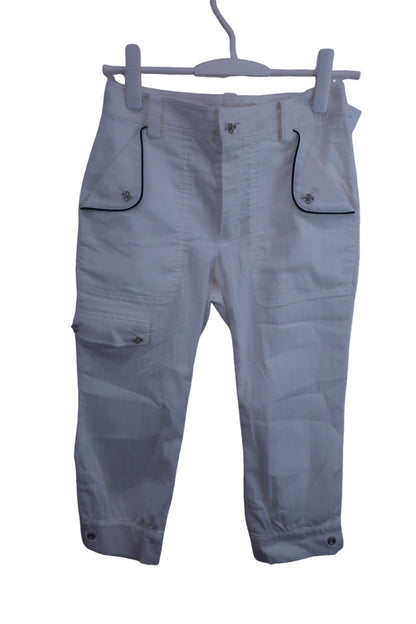 【美品】M.U SPORTS(エムユースポーツ) パンツ 白 レディース 38 ゴルフウェア 2303-0012 中古