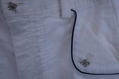 【美品】M.U SPORTS(エムユースポーツ) パンツ 白 レディース 38 ゴルフウェア 2303-0012 中古