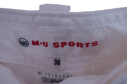 【美品】M.U SPORTS(エムユースポーツ) パンツ 白 レディース 38 ゴルフウェア 2303-0012 中古