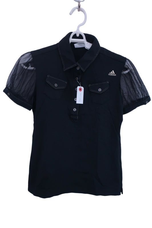 adidas(アディダス) ポロシャツ 黒 レディース S/P ゴルフウェア 2303-0045 中古