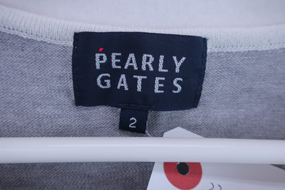 PEARLY GATES(パーリーゲイツ) 薄手セーター グレー レディース 2 B