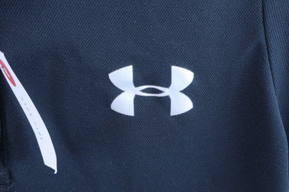 【美品】UNDER ARMOUR(アンダーアーマー) ポロシャツ 黒 レディース SM ゴルフウェア 2303-0181 中古
