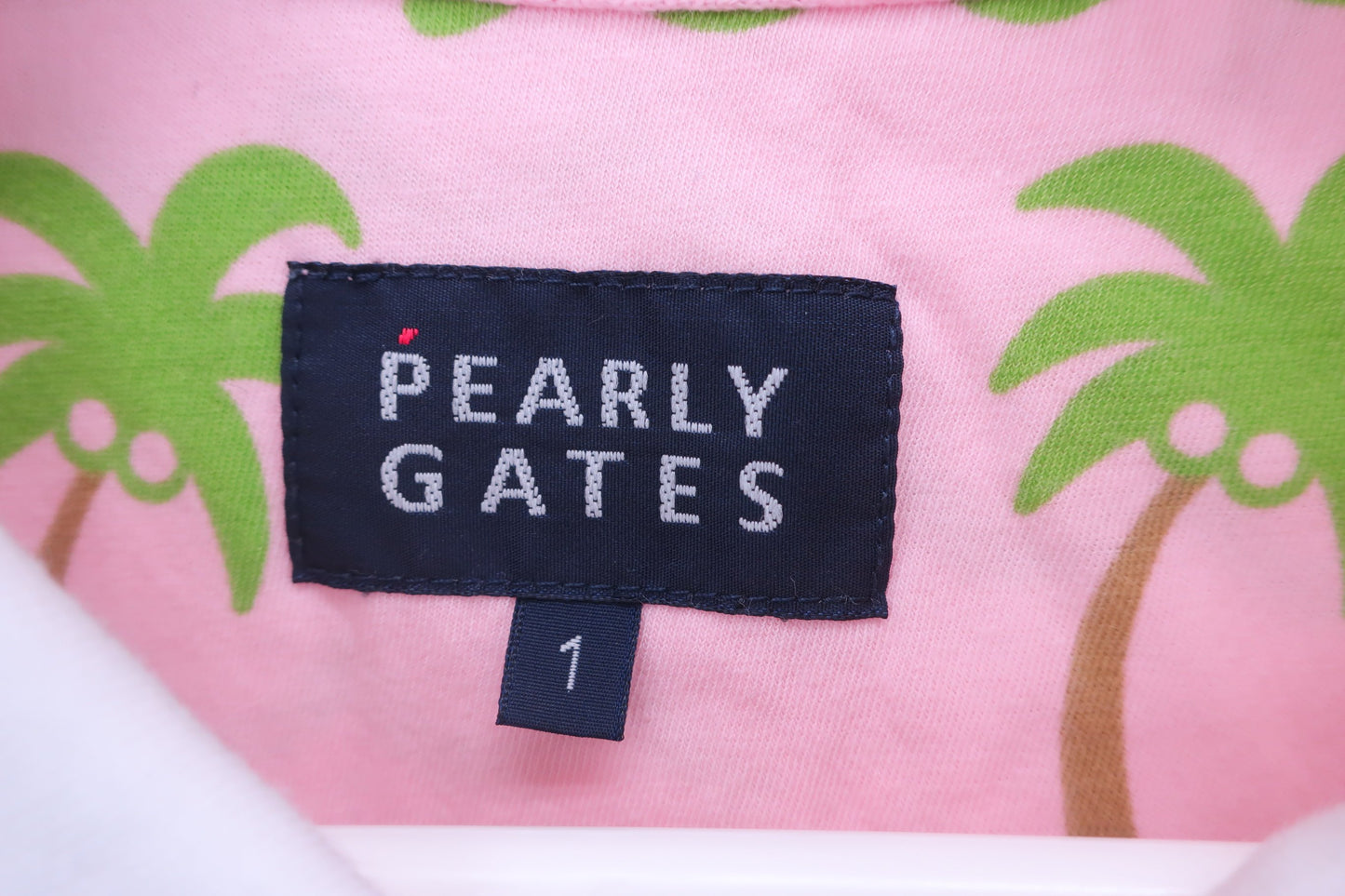PEARLY GATES(パーリーゲイツ) ワンピース ピンクヤシの木柄 レディース 1 055-124639 ゴルフウェア 2303-0272 中古