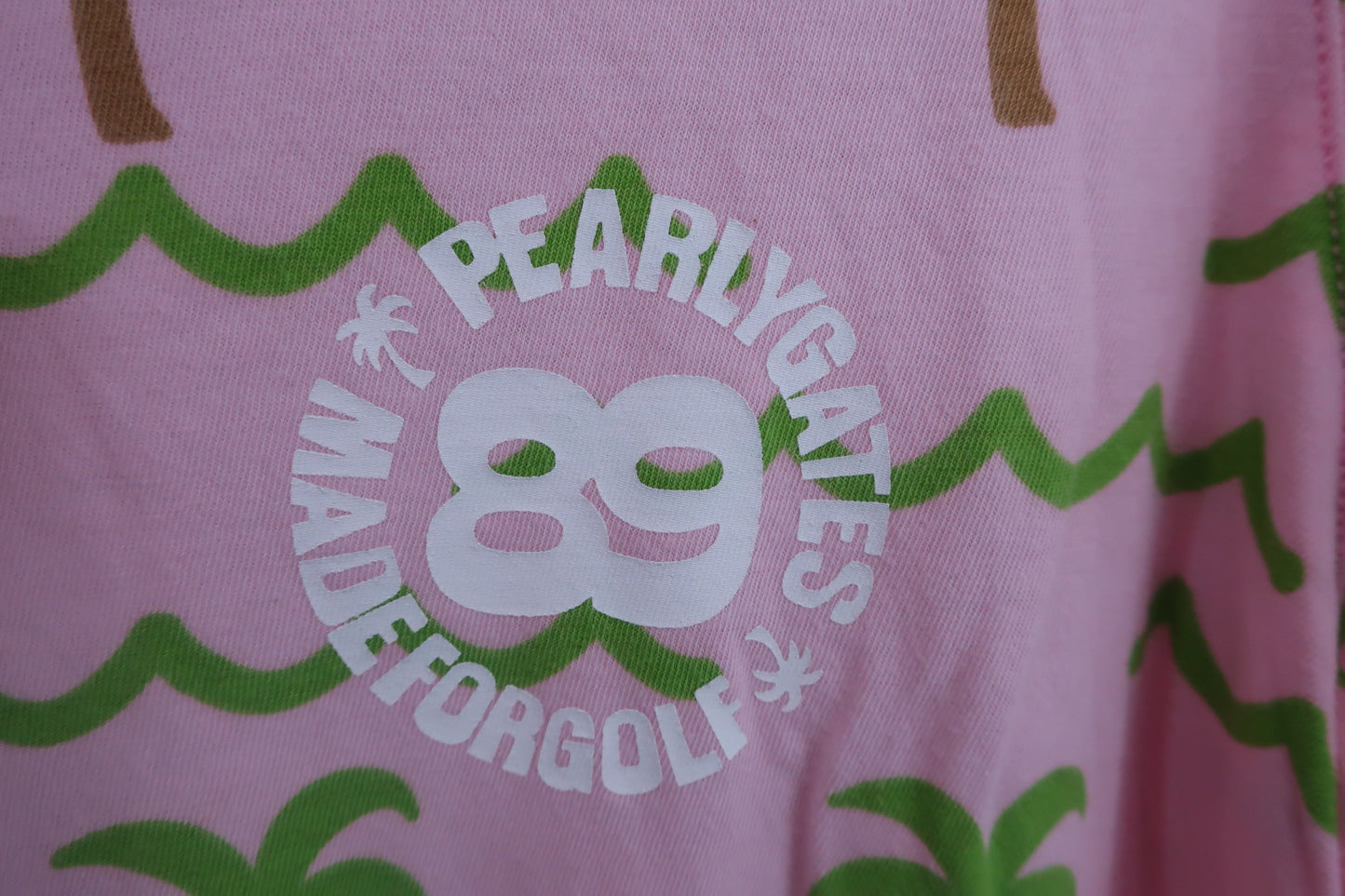PEARLY GATES(パーリーゲイツ) ワンピース ピンクヤシの木柄 レディース 1 055-124639 ゴルフウェア 2303-0272 中古