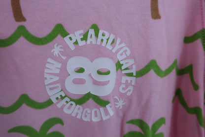 PEARLY GATES(パーリーゲイツ) ワンピース ピンクヤシの木柄 レディース 1 055-124639 ゴルフウェア 2303-0272 中古