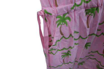 PEARLY GATES(パーリーゲイツ) ワンピース ピンクヤシの木柄 レディース 1 055-124639 ゴルフウェア 2303-0272 中古