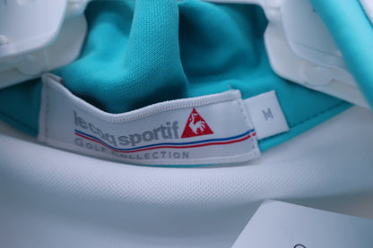 le coq sportif(ルコックスポルティフ) ハーフジップシャツ 白緑黄色 レディース M B