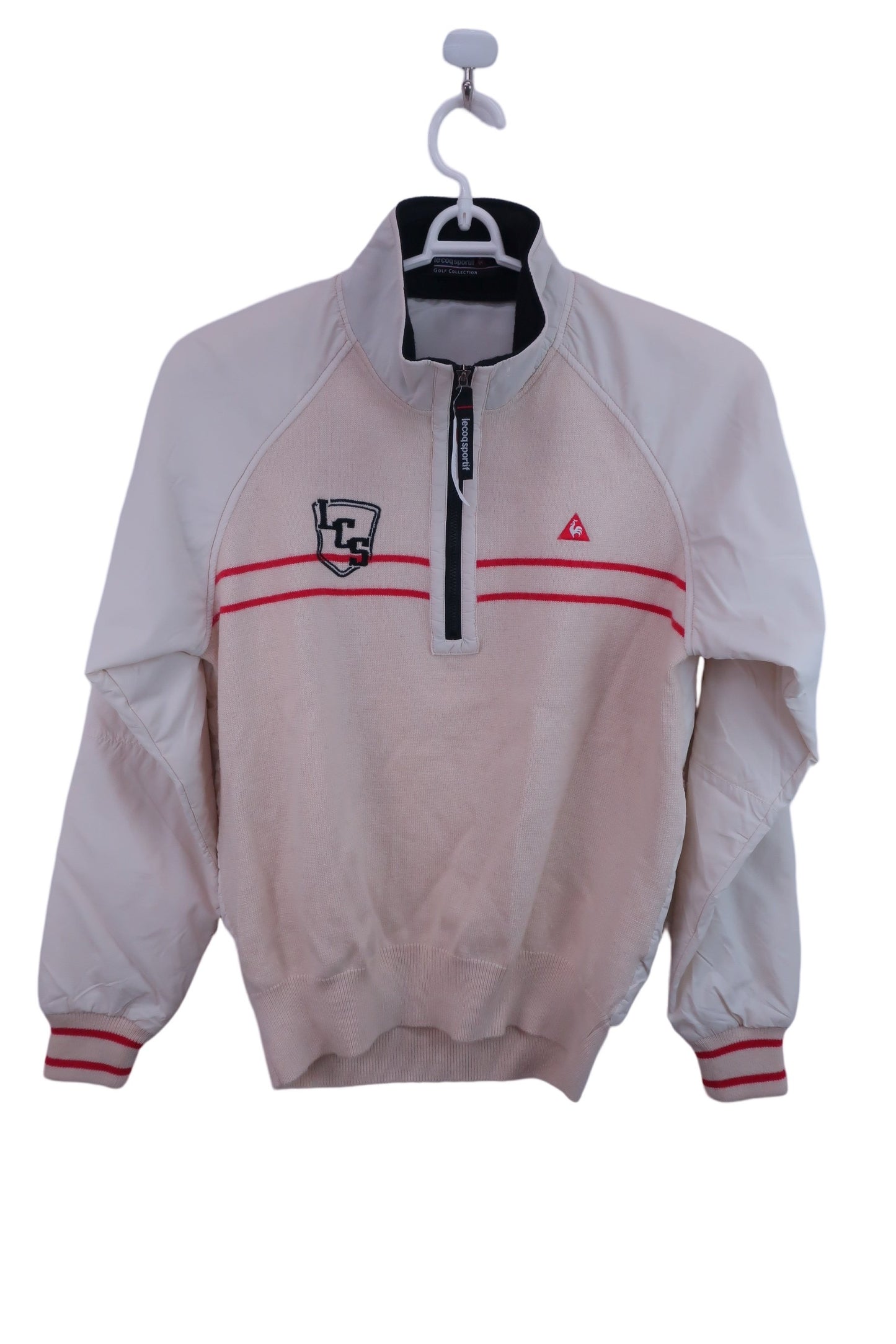 le coq sportif(ルコックスポルティフ) ハーフジップブルゾン クリーム色 レディース M B