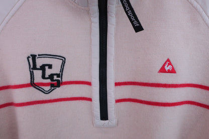 le coq sportif(ルコックスポルティフ) ハーフジップブルゾン クリーム色 レディース M B